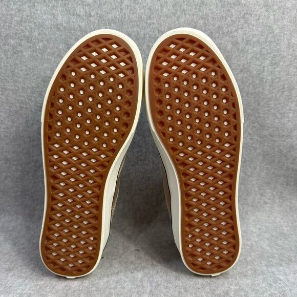 Vans Womens Shoes Size 8.5 Rare ComfyCush Slip On Skool Blue Red Canvas Sneakers - Picture 8 of 9